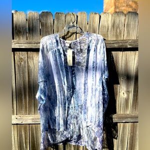 Floral Brittany Black Wrap